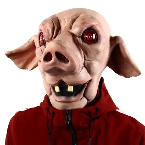 Horror Movie Role Latex Mask Spiral From The Book Of Saw Scary Saw Pig Head Animal Mask Costume Props Halloween