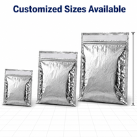 Sac de livraison alimentaire isotherme personnalisé avec logo, pochette thermique en feuille d'aluminium, chaîne du froid, fermeture éclair refermable, garde au froid et au chaud, vente en gros