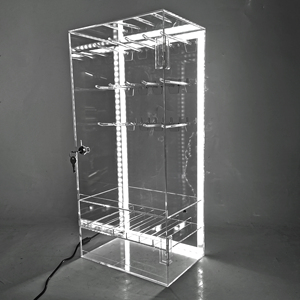 Hiện đại New Acrylic truy cập hàng đầu hiển thị trường hợp Rack cho điện thoại di động Phụ kiện điện thoại di động Earbuds đứng với tai nghe hiển thị <span class=keywords><strong>PEG</strong></span> <span class=keywords><strong>Hooks</strong></span> - Product Image 5