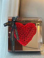 Boîte ronde en miroir avec fleurs fraîches conservées en acrylique pour boîte cadeau de demande en mariage, boîte cadeau de confession pour petite amie, boîte à roses, fête des mères