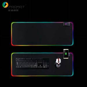 RGB Máy Tính Mousepad LED USB Sạc Lớn Chuột Pad Với Logo Đối Với Bàn Mat Chuột Không Dây Pad - Product Image 1