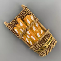 Célèbre Baguette Française Souvenir Touristique de Paris France Charme Personnalisé pour Réfrigérateur Ornement Design Art Déco