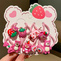 Lot de 10 accessoires pour cheveux pour enfants, petites fleurs mignonnes, élastiques à cheveux en caoutchouc, bandeaux élastiques, coiffure pour filles