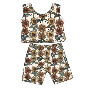 Traje de Halloween para Niños de Algodón Orgánico, Boutique, Primavera/Otoño/Invierno, Sin Mangas, 2 Piezas, Pantalones Cortos, ODM, Conjunto para Niños Pequeños - Product Image 2
