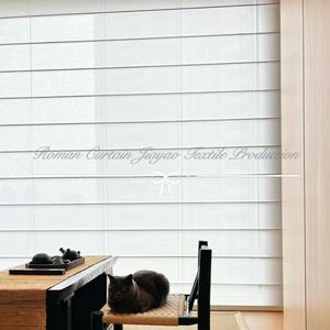 High-End di lusso personalizzato bianco Roman ombra intelligente parasole elettrico tenda <span class=keywords><strong>rullo</strong></span> per casa ufficio moderna Grommet per soggiorno - Product Image 2