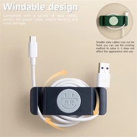 Organisateur de câble USB DS1756, enrouleur de câble, Clips de gestion rangés de bureau, organisateur de cordon rotatif, organisateurs pour appareils électroménagers