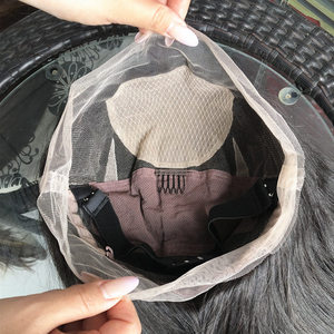 O Fly Hair Meilleure vente Perruque Lace Top en cheveux humains avec base en soie noire, prête à être expédiée - Product Image 1
