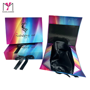 Custom logo Fancy Luxury Colorful Boutique <b>Gift</b> <b>Box</b> with Lining for Hair Wigs - Product Image 5