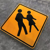 Panneau LED portable à bas prix clignotant avertissement trafic routier panneau de signalisation réfléchissant