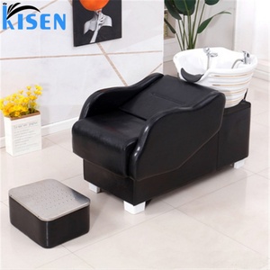 Kisen Modern High <b>End</b> Luxury Sitting Lying Massage Furniture Washing <b>Bed</b> Shampoo Chair With Ceramic Bowl for Sale - Product Image 5