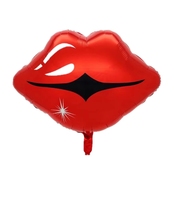 Ballons en feuille d'aluminium en forme de cœur, de lèvres, d'ours et de fleurs pour la Saint-Valentin, pour les décorations de mariage