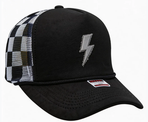 High Quality OEM Trucker Rope Hats Wholesale 5 Panel Mesh Embossed Trucker Hat With Cord - Product Image 5
