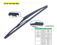 Hoja de limpiaparabrisas K-212A, plástico trasero para DODGE JOURNEY, FORD, IMAX, LEXUS, LX570, MAZDA, NISSAN, SCION, SUZUKI, TOYOTA, EZ, RAV4, color negro