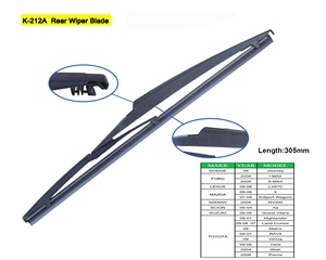 Balai d'essuie-glace K-212A plastique arrière appliquer pour DODGE JOURNEY FORD IMAX LEXUS LX570 MAZDA NISSAN SCION <span class=keywords><strong>SUZUKI</strong></span> TOYOTA EZ <span class=keywords><strong>RAV4</strong></span> noir - Product Image 3