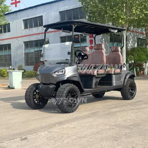 Hot Sale 4 Seater Electric Golf Cart 72V Lithium Battery 5KW Motor Off-Road Tires for Resort Sightseeing & Hunting - Product Image 1