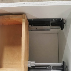 Phong cách Châu Âu dự án tủ MDF góc đựng thức ăn nhà bếp tủ Organizer Set độ bóng cao tủ bếp cho xây dựng - Product Image 3