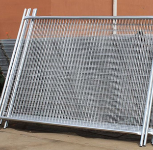 Galvanized <strong>Temporary</strong> Construction <strong>Fence</strong> for Pool Yard Safety 2m <strong>Removable</strong> Welded Fencing Panel Durable Rustproof Design for - Product Image 1