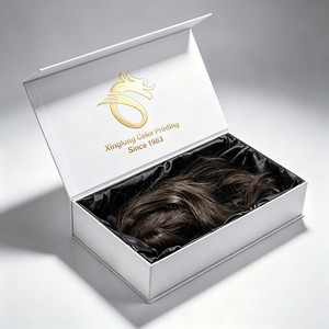 Boîte cadeau magnétique personnalisée pour vêtements, cosmétiques, perruques, avec finition douce au toucher et pliable - Product Image 1