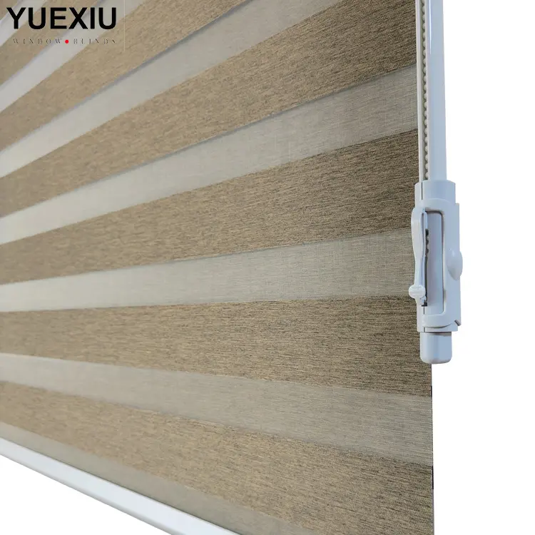 Professional customized manual new chain wrap cover cordless window roller zebra blinds shades