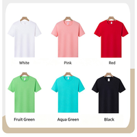 Groothandel 180 gram 100% katoenen T-shirt met korte mouwen, dunne zomeronderhemd, effen, blanco, pullover tops voor kinderen, jongens en meisjes