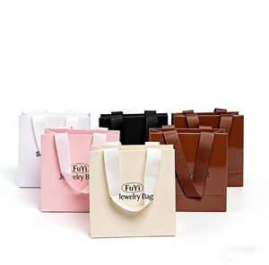 Eco-friendly Customizable Logo Printed Craft Paperboard Handbag for Cosmetics Lipstick Gift Bag Packaging Cardboard Jewelry Use - Product Image 6