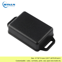 Boîte de jonction murale en plastique ABS, boîtier électronique de perçage, boîte de jonction pour projets électriques, 51x36x15mm, couleur noire, livraison gratuite