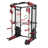 Fournisseur d'usine Home Gym Power Cage 75kgs Weight Stack Squat Rack avec câble Crossover Smith Machine pour la musculation