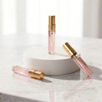 Ensemble d'emballage personnalisé de luxe OEM, flacon en verre de 5 ml avec logo, boîte cadeau de mariage, flacon de parfum en verre portable pour échantillon