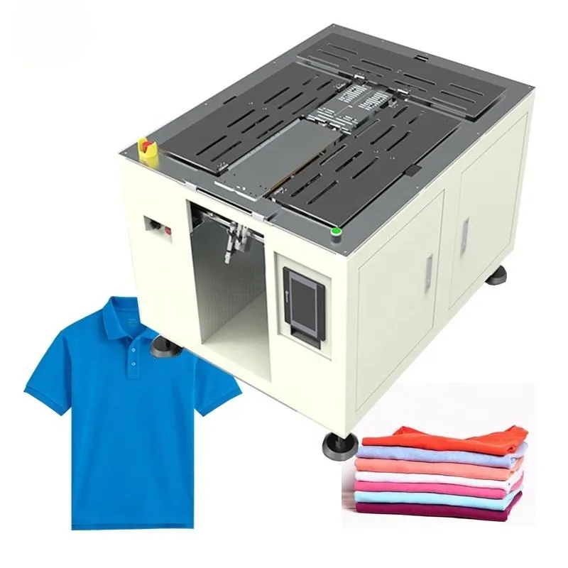 Máquina automática de embalagem de roupas fácil de operar, máquina de dobrar roupas
