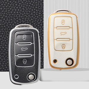Ốp Chìa Khóa Lật Xe Hơi TPU Thời Trang Cho <span class=keywords><strong>VW</strong></span> Volkswagen Golf 7 MK7 Tiguan MK2 Cho Seat Ateca Leon FR 2 Ibiza Skoda Octavia <span class=keywords><strong>Keyless</strong></span> - Product Image 4