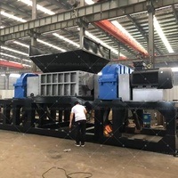 Mesin Penghancur Kertas/Kardus Karet Tekstil Tugas Berat Dengan Sistem Kontrol PLC Hemat Energi Fungsi Mundur Otomatis