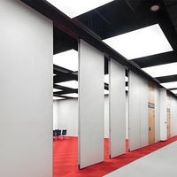 Cloison mobile à cadre fin moderne, cloison amovible temporaire, cloison acoustique coulissante, utilisation en salle de conférence