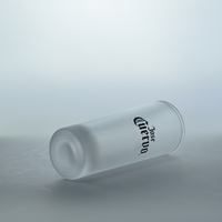 Couleur et logo personnalisés disponibles, verre de tir dépoli haut et droit, lunettes de tir fendues personnalisées de 2oz avec logo