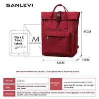 Sac à dos unisexe de style japonais, minimaliste, pour la randonnée, les affaires, les trajets quotidiens, pour ordinateur portable, grande capacité, en tissu Oxford, avec coussin d'air, pour étudiants