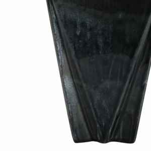 Vaso in ceramica geometrico angolare moderno nero per soggiorno e decorazioni per la casa - Product Image 5