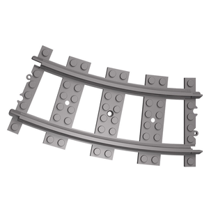Train Building <b>Block</b> Track Train Straight Track Curved Turnout Accessories Small Particles Assembly - Product Image 2