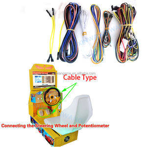 Machine de jeu de course à pièces HD Outrun, machine de jeu d'arcade de simulation avec câbles pour <span class=keywords><strong>volant</strong></span> pour enfants - Product Image 6