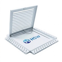 Grille d'aération en fer galvanisé pour système de ventilation HVAC, diffuseur d'air décoratif en métal à fixation murale pour plafond