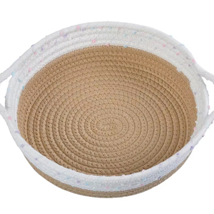 Маленькая скручивающаяся корзина/лоток для хранения фруктов, мелочей, ключей, монет для дома/улицы - Product Image 1