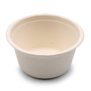 Bagasse Cups 2 Oz 100% Biodegradable Compostable Bagasse Sauce Cups With Lids