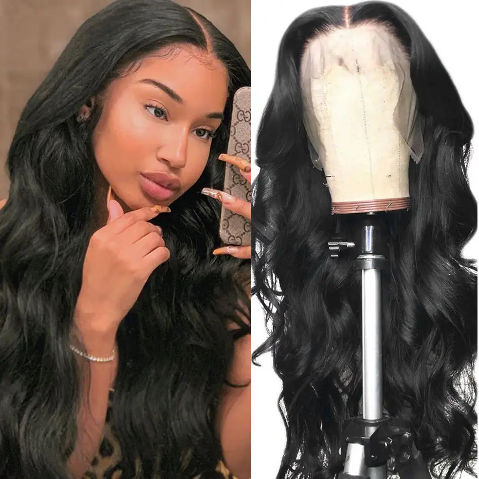 Wear and go human hair wig 6x5 hd lace frontal cuticle aligned hair indian lace wigs  Thin HD lace frontal wigs for black women