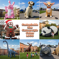 Mascotte de chien gonflable géante personnalisée pour la publicité, mascotte gonflable pour la promotion en extérieur, chiens gonflables pour la grande ouverture, décoration de festival