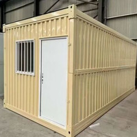 Maison pliable de luxe pour bureau, conteneur mobile, mini-structure en acier préfabriquée modulaire 20/40 pieds, pour école ou appartement