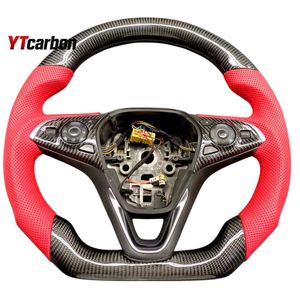 YTcarbon pour Astra J <span class=keywords><strong>OPC</strong></span> <span class=keywords><strong>GTC</strong></span> GS GSI accessoires intérieurs de voiture Style de course volant en Fiber de carbone - Product Image 6