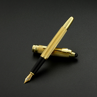 Stylos plume en laiton personnalisés de luxe, vente en gros et au détail, métal noir canon de fusil, classique de luxe