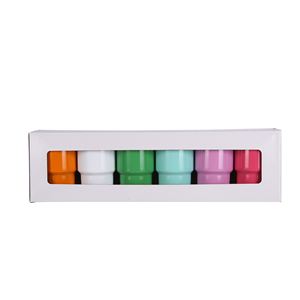 6pcs/box Sublimation White 3oz Stainless Steel Mini <b>Shot</b> Glasses Tumbler with Metal <b>Straw</b> - Product Image 2