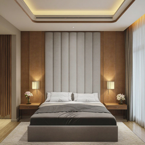 Cabecero <span class=keywords><strong>de</strong></span> <span class=keywords><strong>Tela</strong></span> Suave para <span class=keywords><strong>Cama</strong></span> <span class=keywords><strong>de</strong></span> Hotel y Diseño Moderno <span class=keywords><strong>de</strong></span> Panel <span class=keywords><strong>de</strong></span> Pared <span class=keywords><strong>de</strong></span> Madera para Dormitorio - Product Image 4