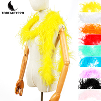 Schal Straußen feder Boa für Home Party Hochzeit Weihnachts dekor DIY Craft Kleidung Kostüm Tanz kleid Accecssoy