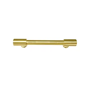 Solid Brass Furniture Knobs Modern Brushed Knobs Gold Cabinet Knobs Product