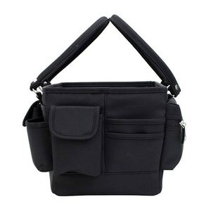 Sac de rangement et de transport en papier kraft noir de luxe BSCI pour artistes, organisateur pour l'artisanat, la couture, l'art papier et le bureau - Product Image 5